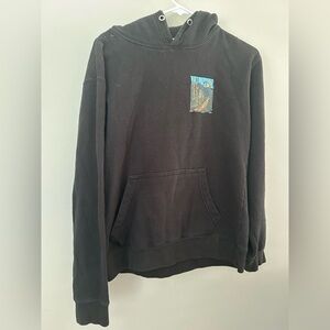Used Men's Black Graphic‎ Hoodie